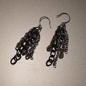 Handmade chain earrings